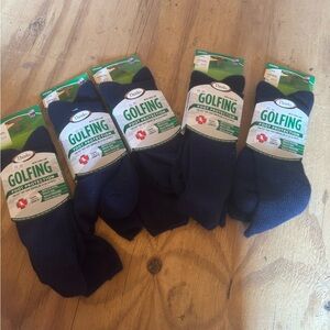 NEW!! Men’s Thor-lo Golf Crew Socks 5 Pairs Navy XL GX-15